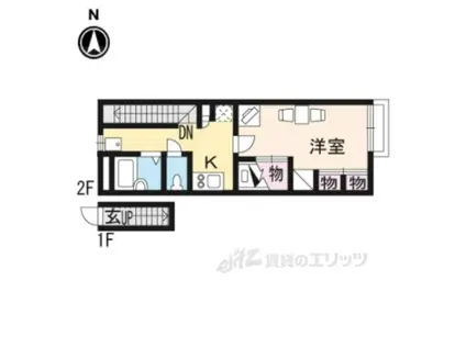 レオパレスクリオネ(1K/2階)の間取り写真