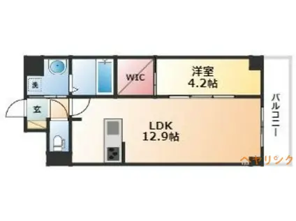 KAYA KIKUI(1LDK/2階)の間取り写真