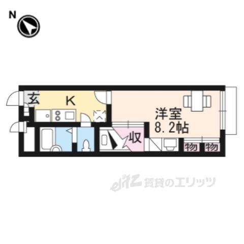 レオパレス寺嶋A(1K/1階)の間取り写真