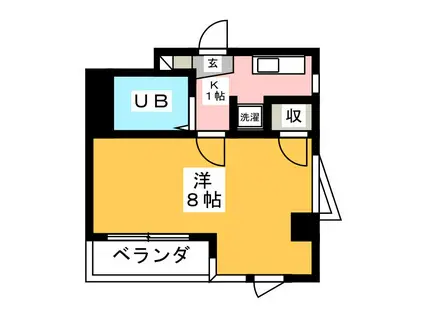 コンフォーム松浪(1K/3階)の間取り写真