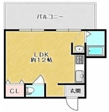 エスポワール白鷺(ワンルーム/5階)の間取り写真