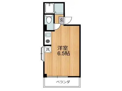 メゾンオーブ(ワンルーム/2階)の間取り写真