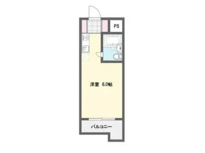 TOP川越4(ワンルーム/2階)の間取り写真