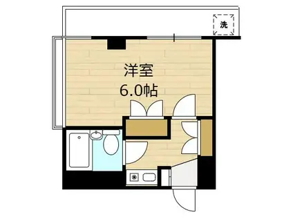 ナオズビル(1K/5階)の間取り写真