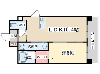 ノス ダルジョン(1LDK/5階)の間取り写真