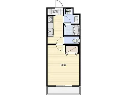 遠州鉄道 積志駅 徒歩41分 3階建 築26年(1K/1階)の間取り写真