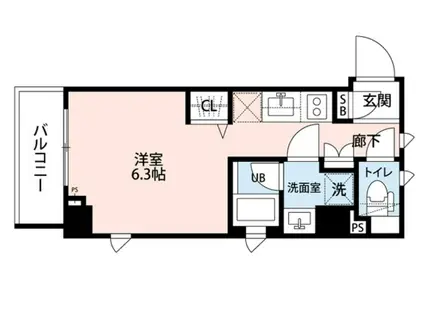 B CITY APARTMENT IKEBUKURO ウエスト(1K/3階)の間取り写真