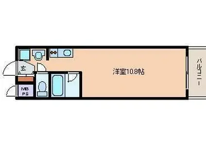 第25エルザビル(ワンルーム/7階)の間取り写真