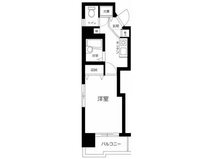 菱和パレス目白台(1K/3階)の間取り写真