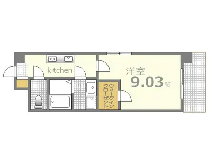 第27友建ビル(1K/3階)の間取り写真
