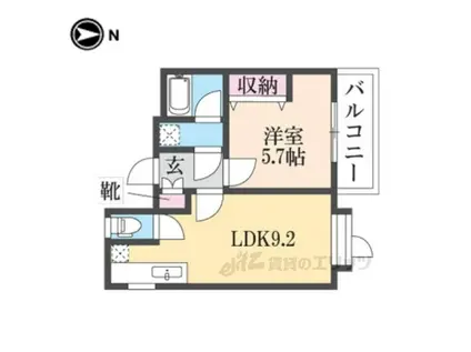 ホワイトクレステ(1LDK/3階)の間取り写真