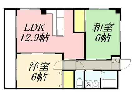 プレステージYAMAMOTO(2LDK/3階)の間取り写真