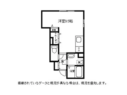 アール・ヴェルデ(ワンルーム/1階)の間取り写真