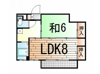 ラ・ベール(1LDK/3階)の間取り写真
