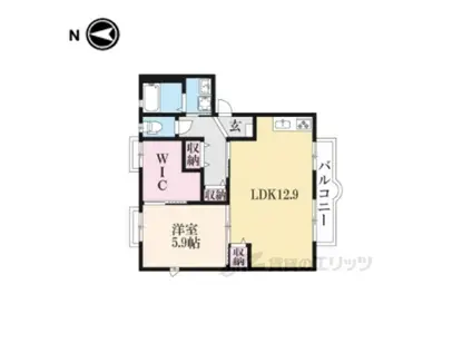 セントラルヴィラ(1LDK/2階)の間取り写真