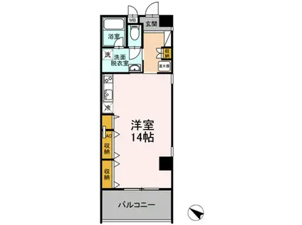 ザ・ライフ南久留米スタイル(2DK/3階)の間取り写真