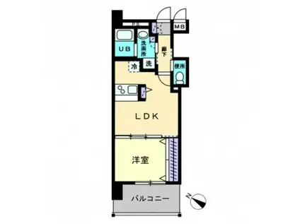 GRAN CREDO(1LDK/8階)の間取り写真