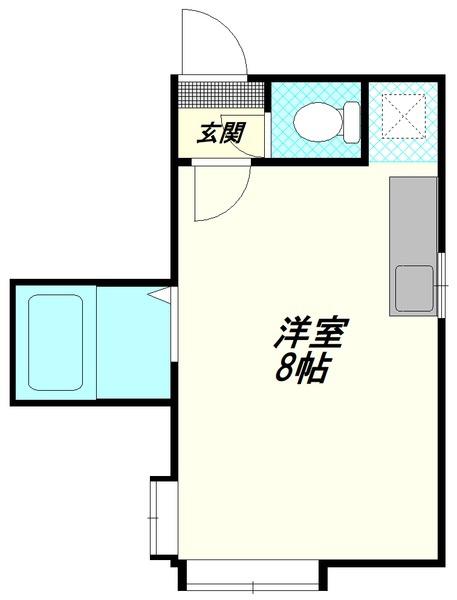 K&N新札幌(ワンルーム/3階)の間取り写真