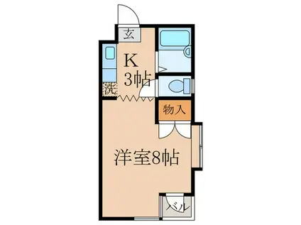 エグゼ沼袋(1K/3階)の間取り写真