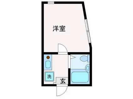 ステラ北千住(1K/1階)の間取り写真