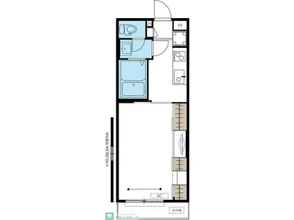 リブリ・グランレーヴII(1K/3階)の間取り写真