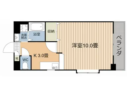 エトワールTM(1K/3階)の間取り写真