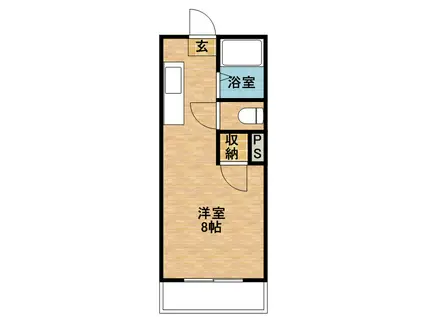 シャンポール南郡元(ワンルーム/1階)の間取り写真