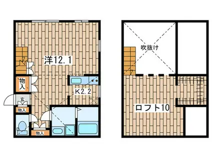 LOS PRIMA HAYAMA(1K/1階)の間取り写真