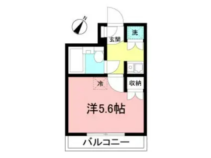 ウインベルソロ木場第1(ワンルーム/3階)の間取り写真