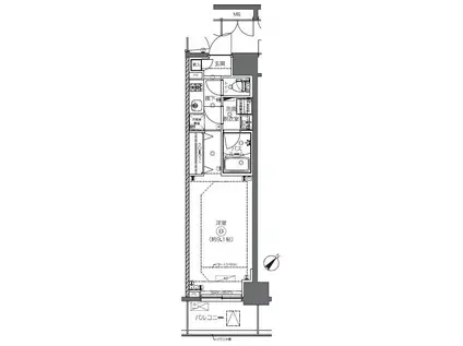 ZOOM日本橋馬喰町(1K/7階)の間取り写真