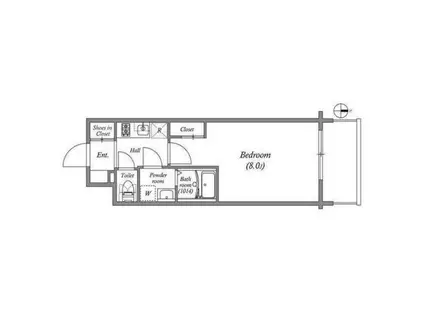 アドバンス大阪シック(1K/10階)の間取り写真