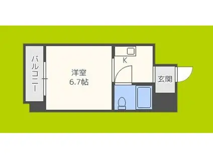 ベルメゾンステラ(ワンルーム/3階)の間取り写真