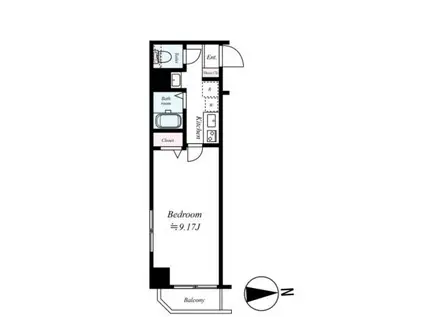 ドルチェ秋葉原ノース弐番館(1K/3階)の間取り写真