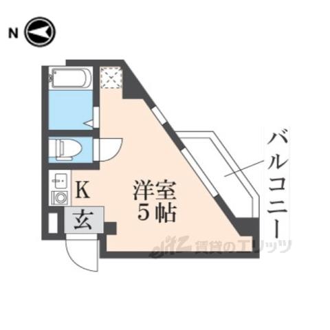 SENSE SNT(ワンルーム/3階)の間取り写真