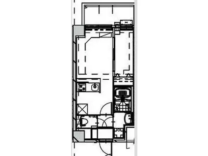 ALIVIS SHIMO-SHINJO SOL TERRACE(1LDK/6階)の間取り写真