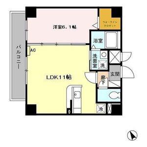 アースヒル東白壁(1LDK/5階)の間取り写真