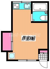 木村コーポ(ワンルーム/2階)の間取り写真