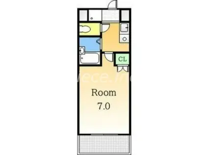 プロムナード都島(1K/5階)の間取り写真