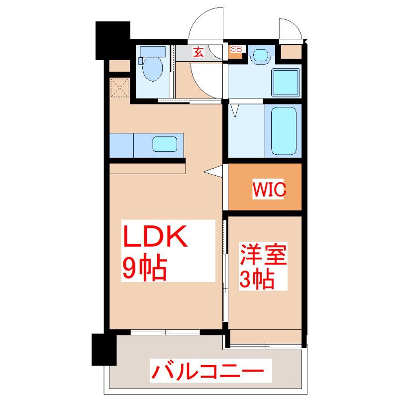 PENGUIN VILLAGE(1LDK/6階)の間取り写真