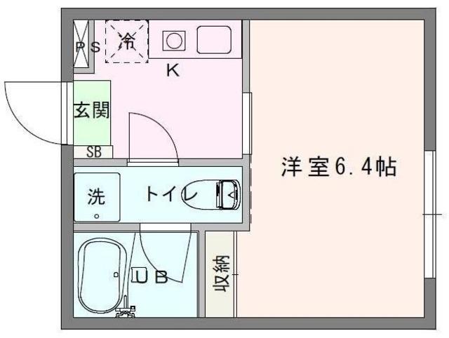 LE COEUR EBISU(1K/1階)の間取り写真