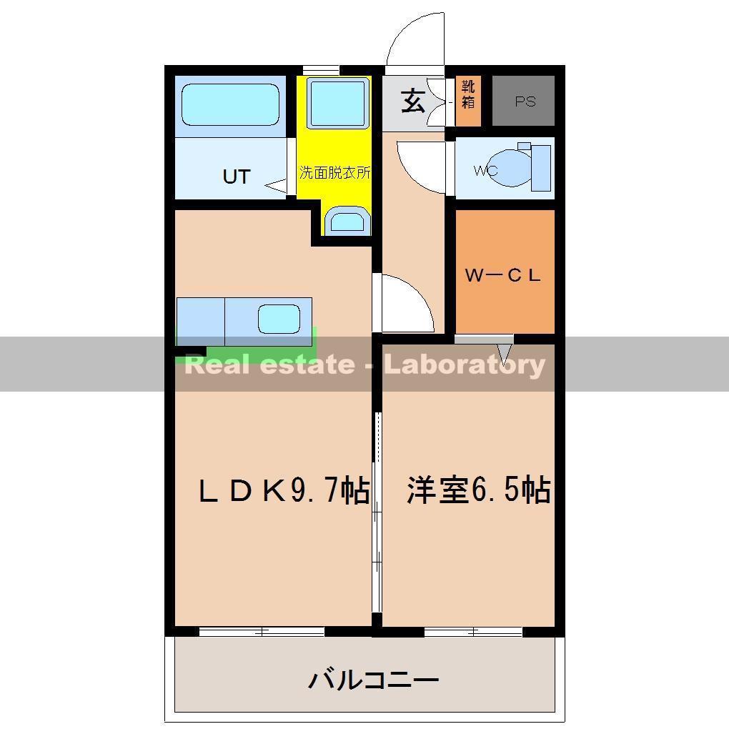 ラヴィドール(1LDK/3階)の間取り写真