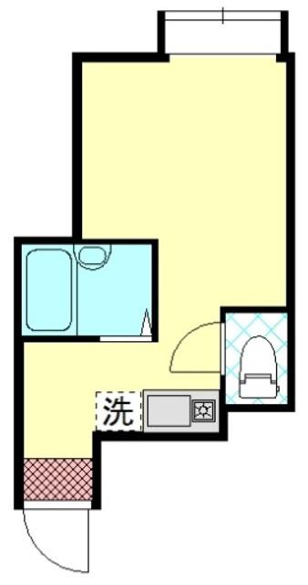 リプロン南馬込(ワンルーム/1階)の間取り写真
