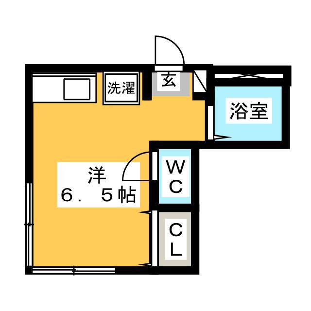 ナチュレ東池袋(ワンルーム/1階)の間取り写真