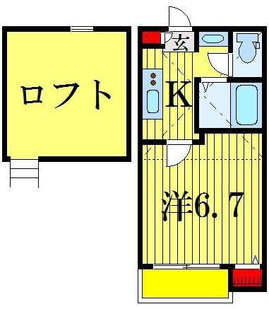 AL SOLE AOTO(1K/3階)の間取り写真