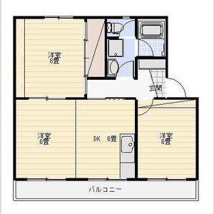 コーポラス幸(3DK/2階)の間取り写真