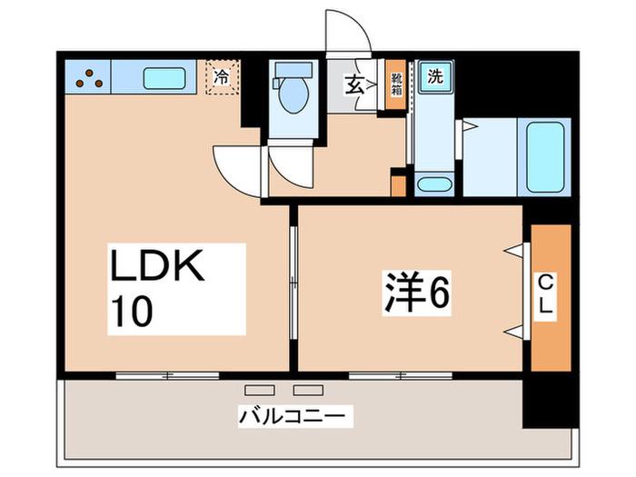 グレイス アベニュー(1LDK/7階)の間取り写真