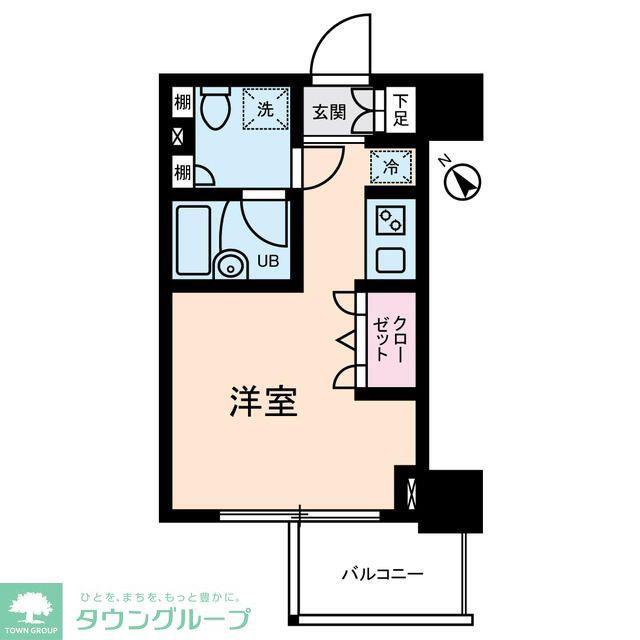 Dクラディアイヴァン初台(ワンルーム/3階)の間取り写真
