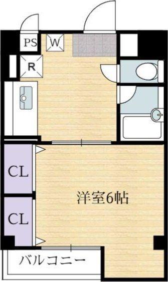 オプーノ(1DK/3階)の間取り写真