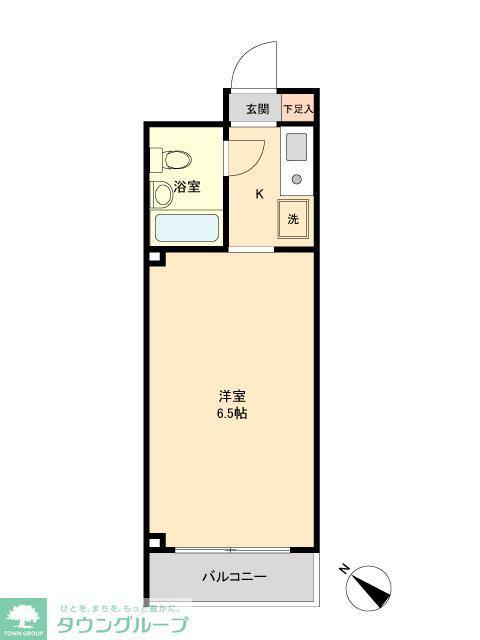 ジョイフル百合ヶ丘(1K/3階)の間取り写真