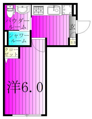 KEIAI RESIDENCE 新柏II(1K/2階)の間取り写真